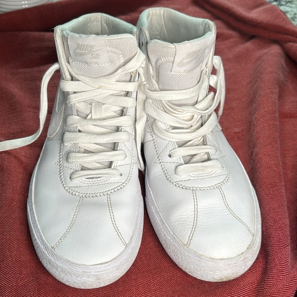 Nike Used Bruin High Sb White Women 923112-100 Size US10 EU 42 - Picture 7 of 14